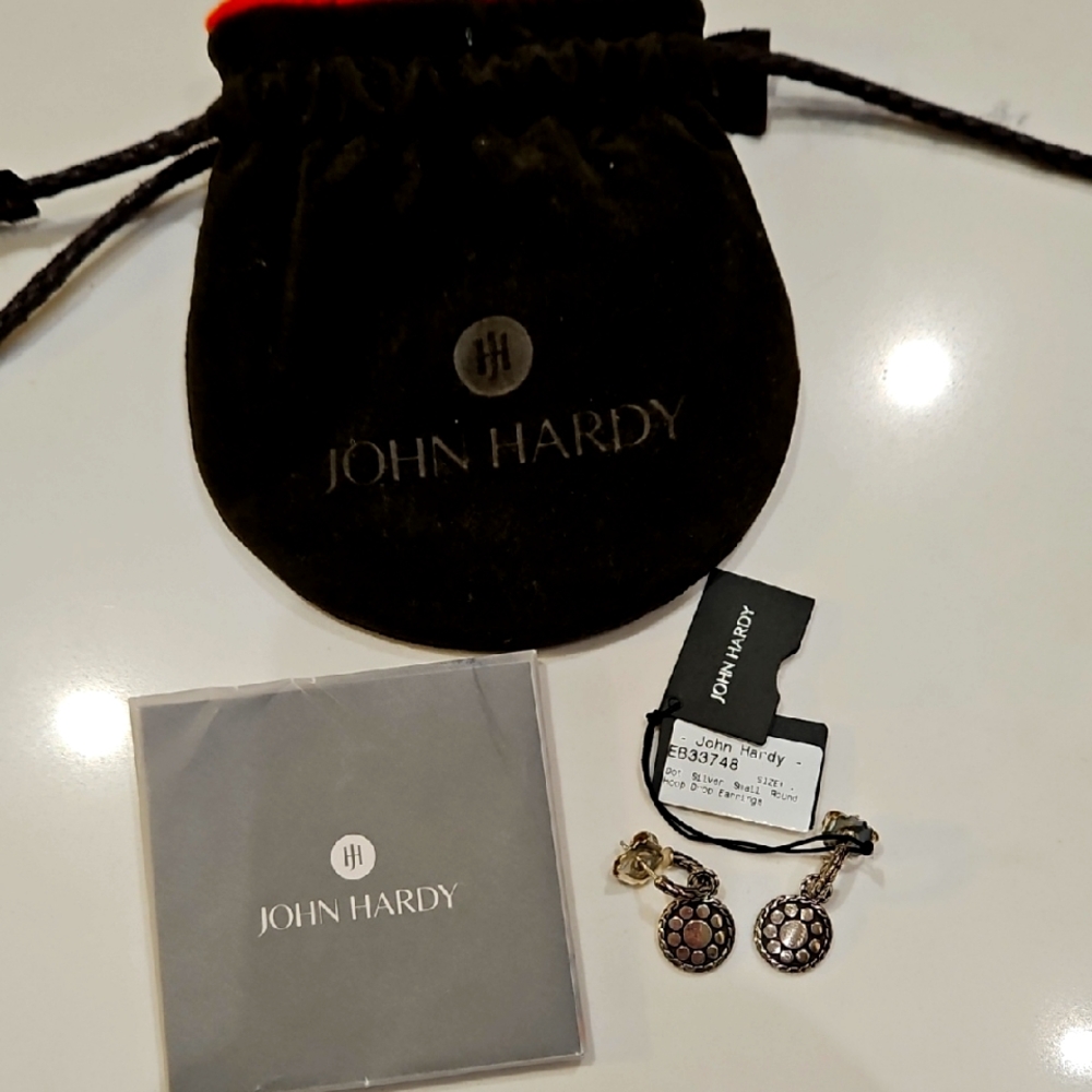 John Hardy Earrings with Pouch